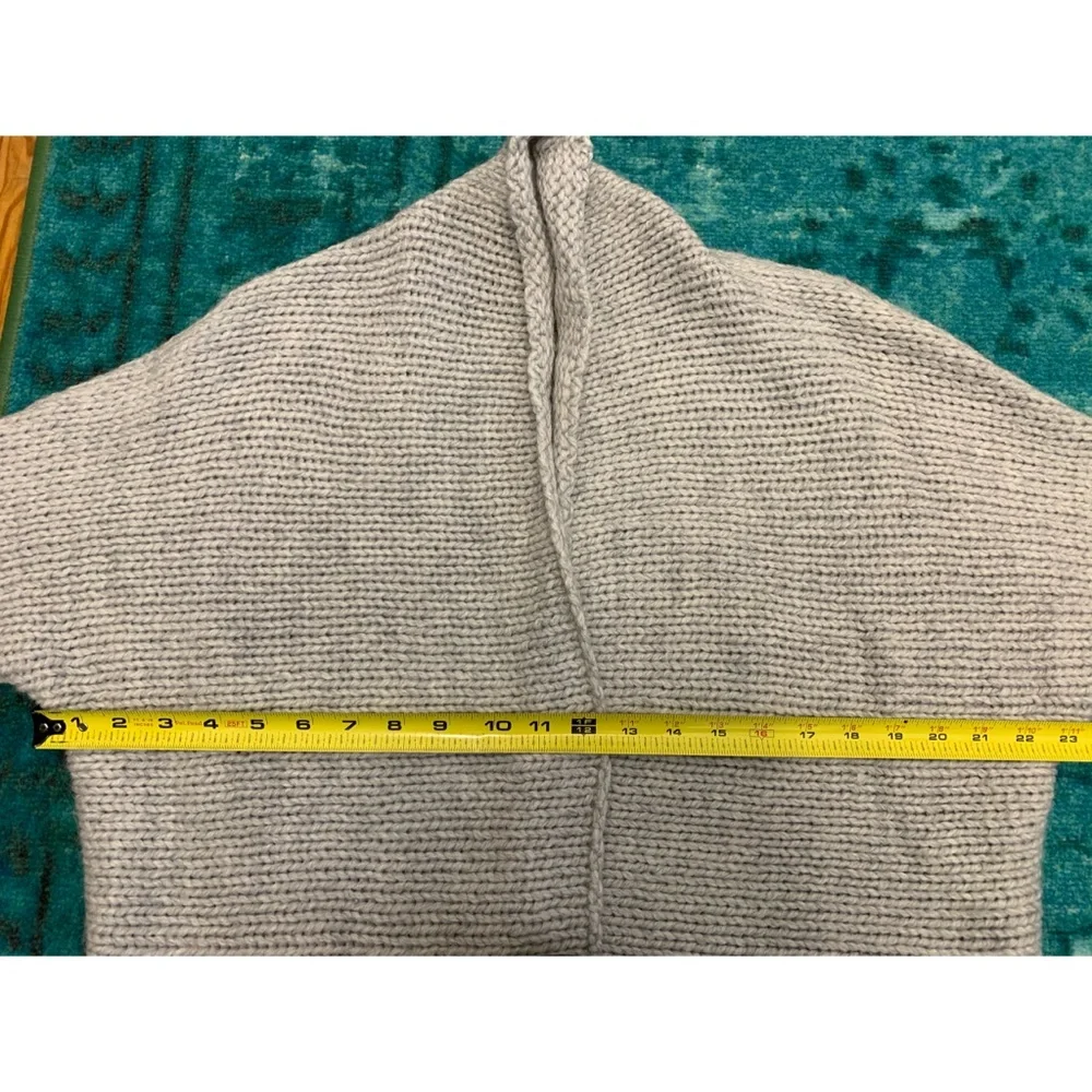 Gap Chunky Shawl Collar Cardigan Sweater Grey - Picture 8 of 10